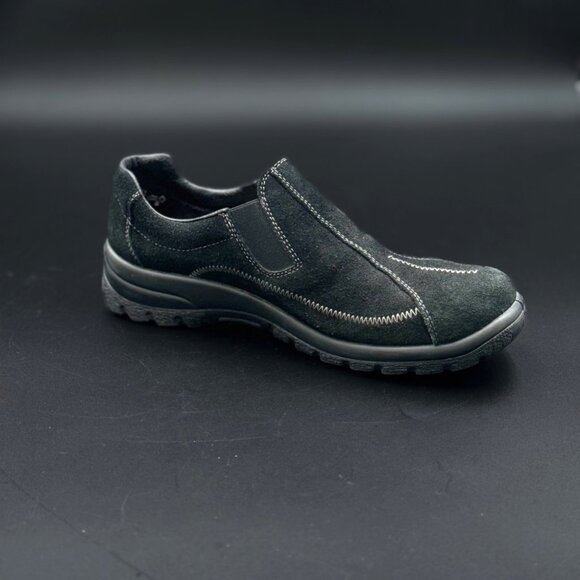 Rieker Womens Black SlipOn Shoes Antistress EU 40  US 9 Antistress Leather Clogs - Picture 12 of 15